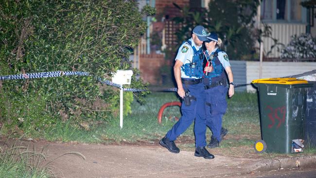 Police at the Lethbridge Park home where Hady Jaouhara was fatally stabbed on last month. Picture: Dean Asher