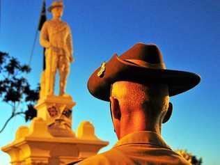 Lest we forget the sacrifices young soldiers made on the frontlines of war so that Australians could enjoy freedom. Picture: Geoff Potter