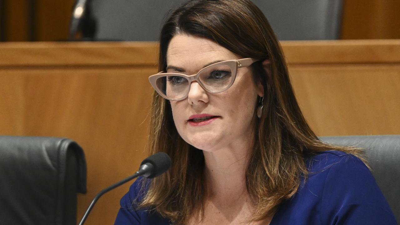 Senator Sarah Hanson-Young said Optus would need someone ‘who puts the public interest first’ to step into the role. Picture: NCA NewsWire / Martin Ollman
