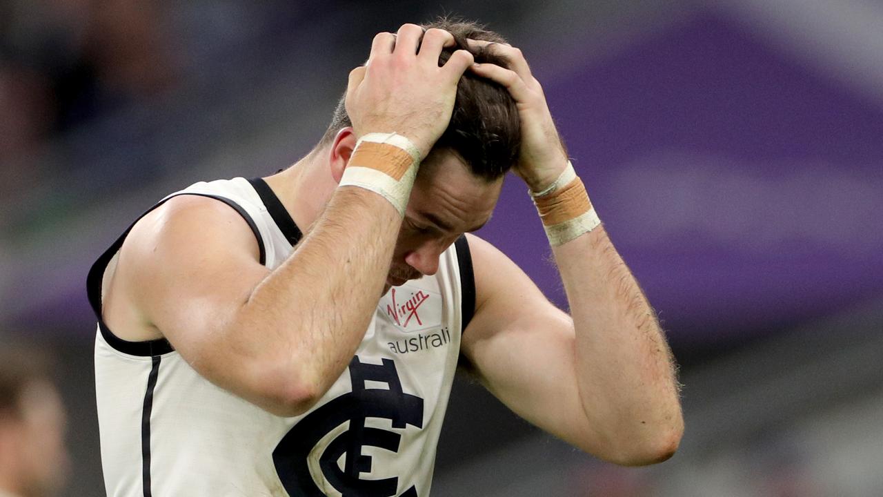 Mitch McGovern reacts after missing a shot at girl earlier this year.