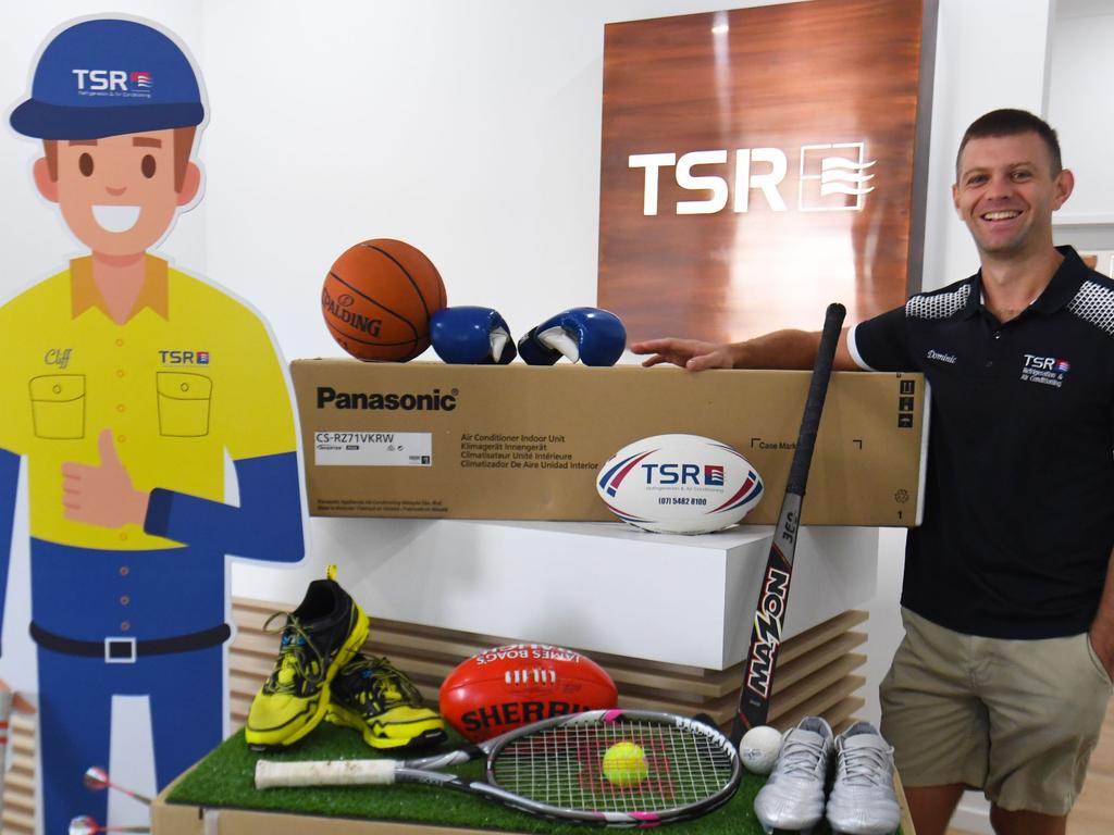 TSR Refrigeration and Air Conditioning’s Dom Stephens is excited for the opportunity of one Gympie sports club to win an air condititioning unit - Picture: Shane Zahner