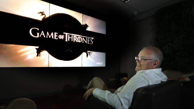 Not even the PM is immune to the popularity of Game of Thrones. Picture: Gary Ramage