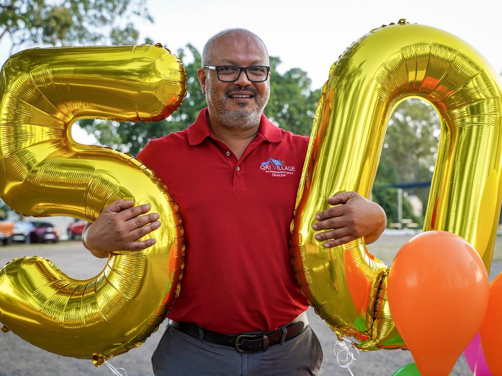 QRI Lifestyles general manager Rakesh Shankar celebrating the 50th anniversary of Coppabella. Picture: Heidi Petith