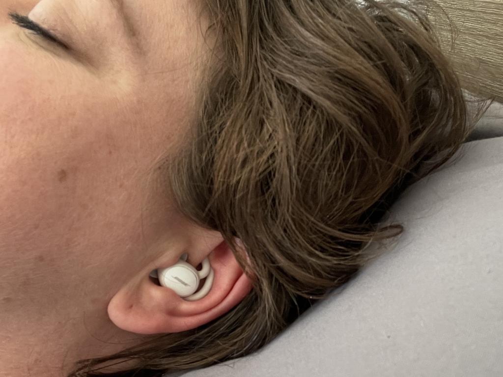 The earbuds are designed in a way to make them comfortable to sleep in.