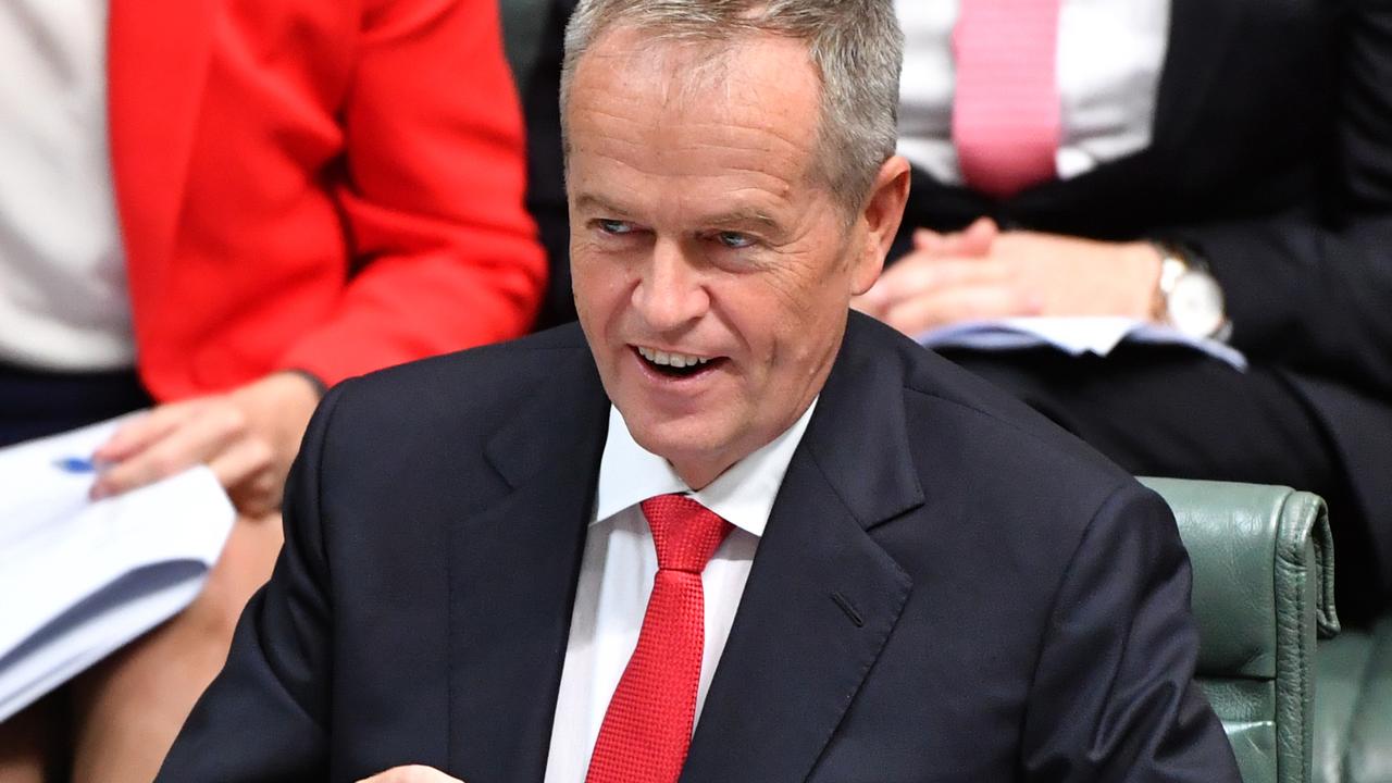 Leader of the Opposition Bill Shorten during Question Time in the House of Representatives on Thursday. Picture: AAP Image/Mick Tsikas.