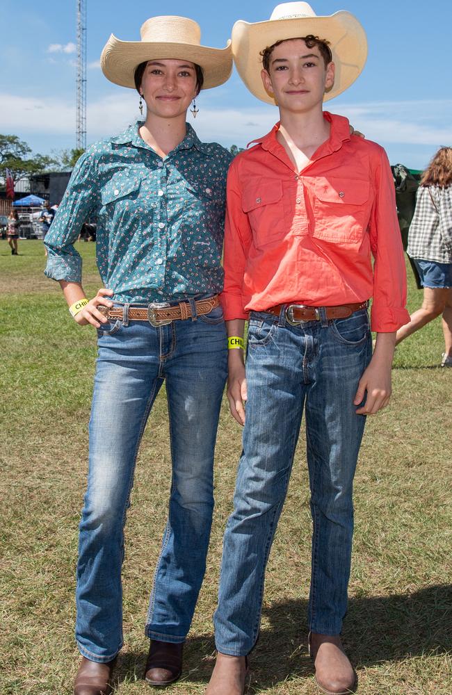 Mitchell Schultz and Chloe Schultz at the 2024 Top End Rock N Rodeo Muster at the Darwin Showgrounds. Picture: Pema Tamang Pakhrin.