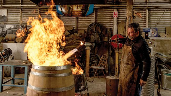 Yalumba cooperage tour. Picture: SATC