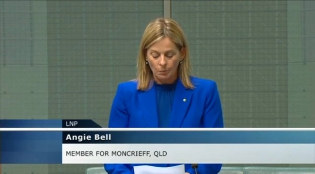 Angie Bell attacks Meaghan Scanlon in House of Representatives