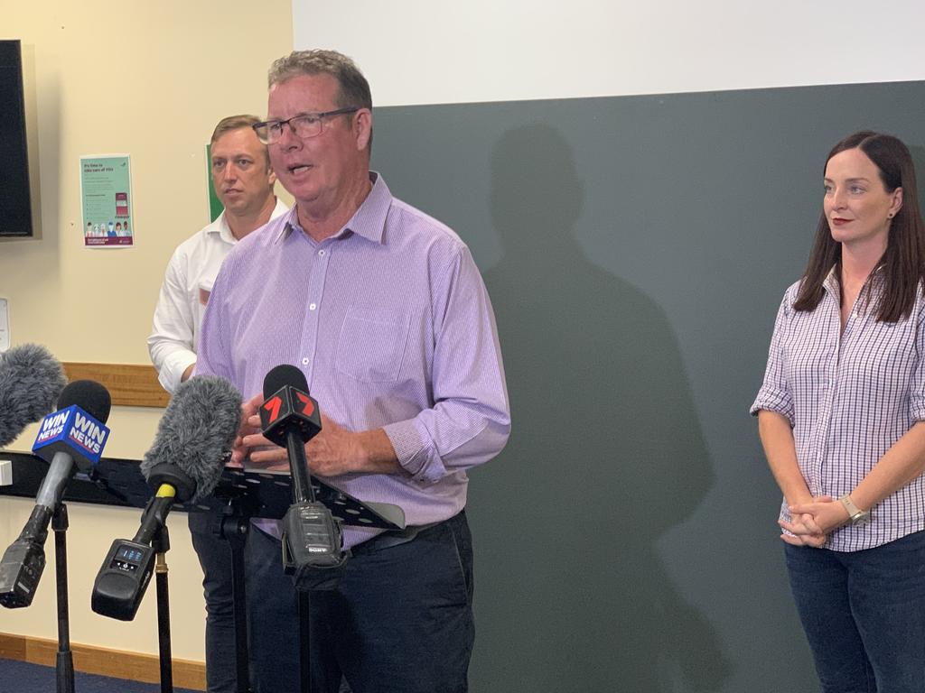 Incumbent Labor candidate Barry O'Rourke looked forward to seeing the improvements to the Rockhampton Hospital.