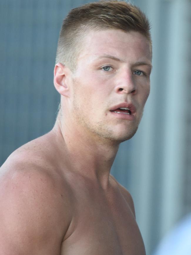 Jordan De Goey at Collingwood VFL training. Picture: Tony Gough