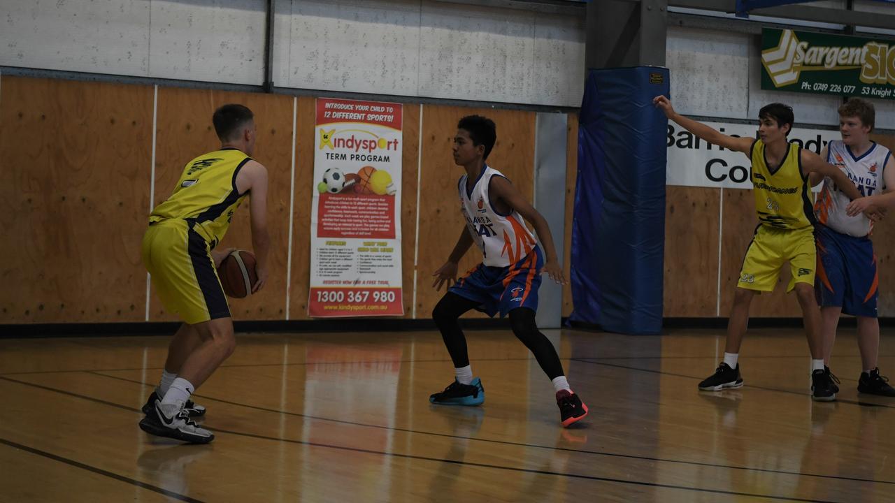 U18 Boys 2 Hervey Bay Hurricanes vs Maranoa Heat in the CQJBC at Hegvold Stadium on Sunday.