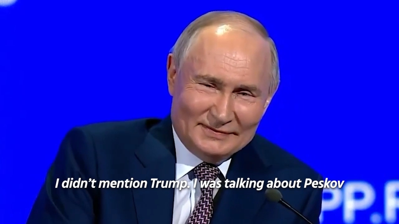 Putin laughs about keeping Trump waiting