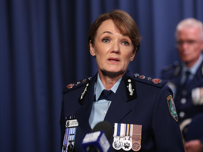 Boosting police presence... NSW Police Force Commissioner Karen Webb.