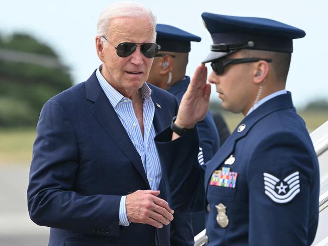 Former US president Joe Biden during the 2024 White House race.