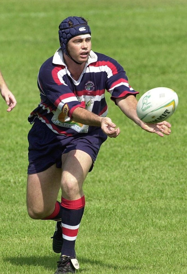 Craig Leach sending the Palmerston Crocs into attack.