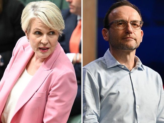 Environment Minister Tanya Plibersek and Greens leader Adam Bandt.