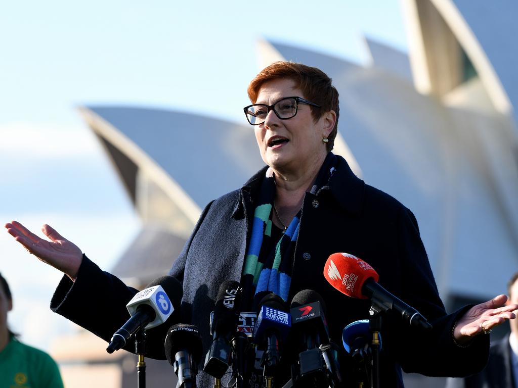 Minister for Foreign Affairs Marise Payne. Picture: AAP Image/Bianca De Marchi