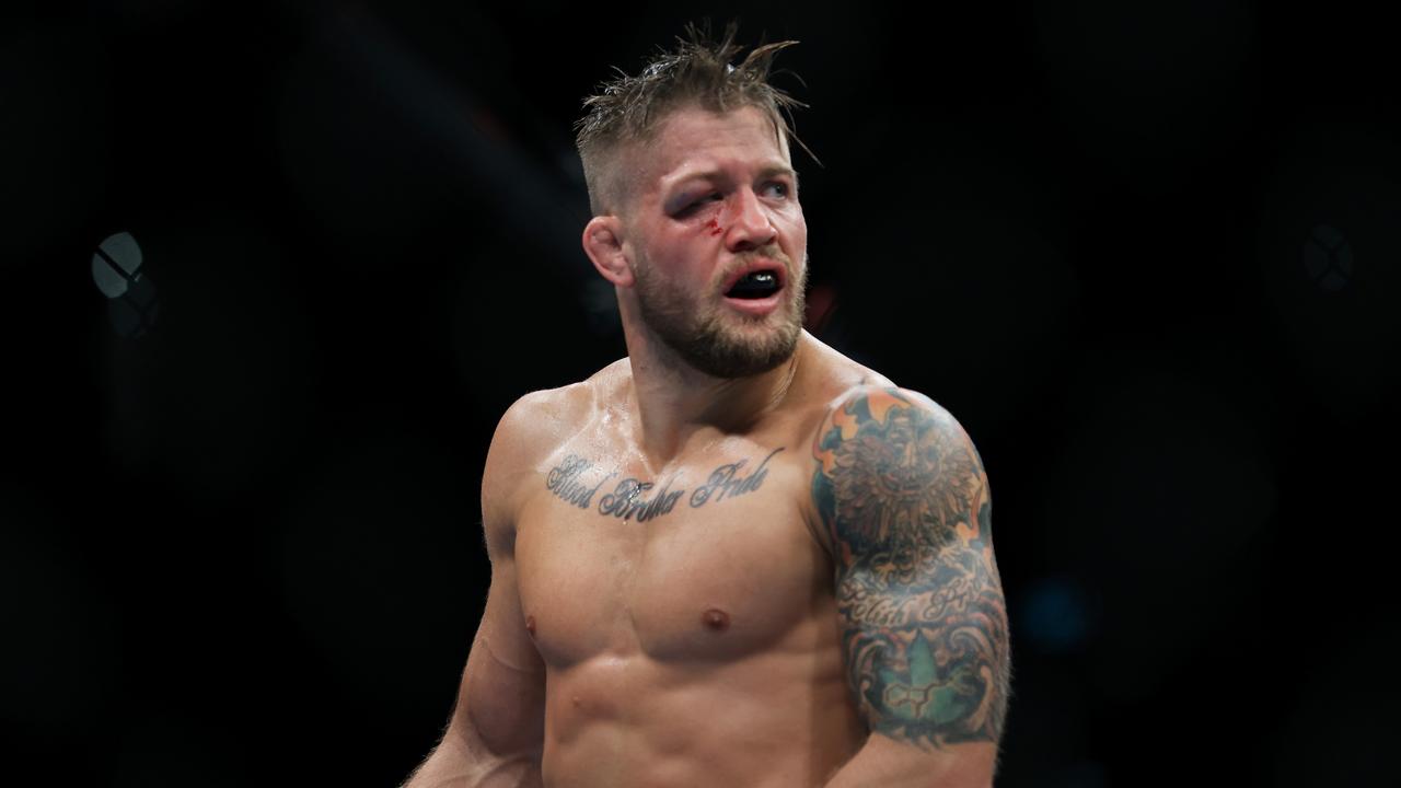 Charles Radtke copped it even worse outside the Octagon. Photo by Mark Evans/Getty Images.