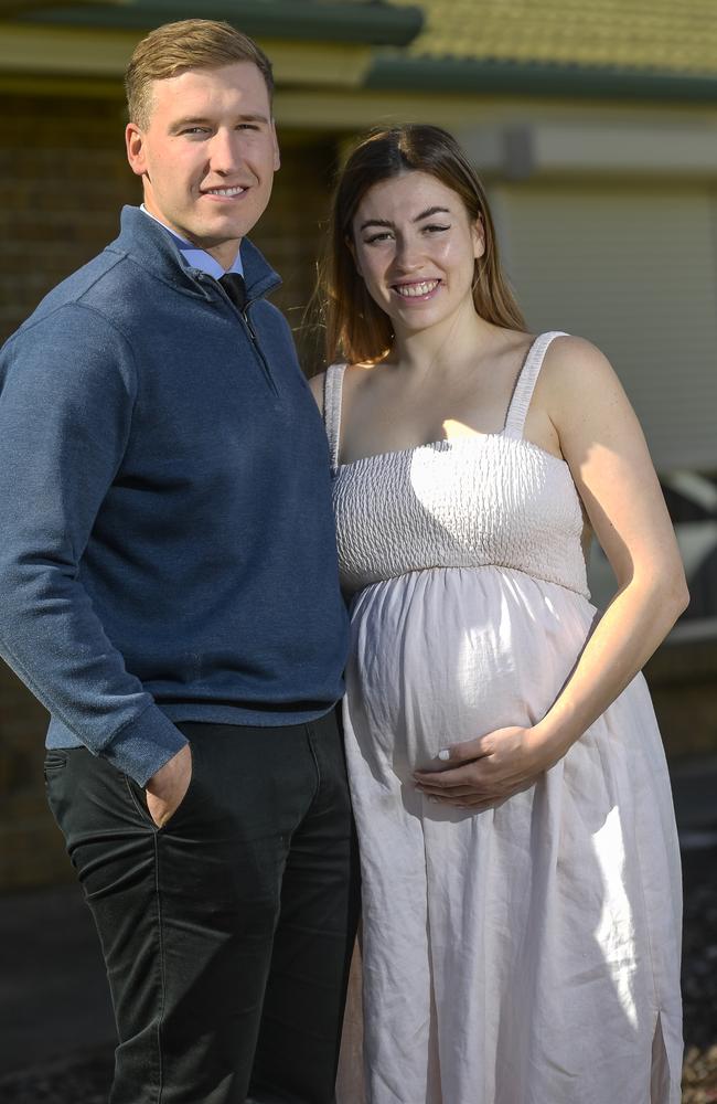 Jake Halliday and partner Ella Buckley are on their way to building a strong property portfolio as they start their family together. Picture: RoyVPhotography