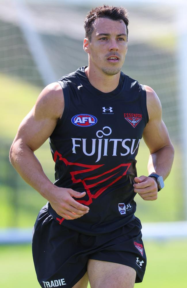 Shiel has not been able to get back into the Essendon team. Picture: Brendan Beckett