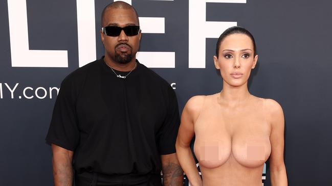 Kanye West and Bianca Censori at the 67th Annual Grammy Awards. Picture: Getty.