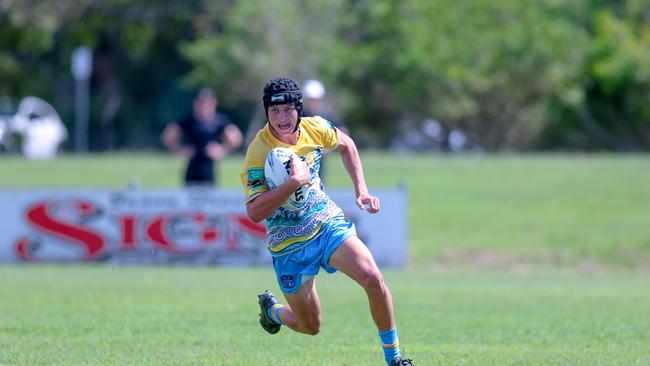 Ryan Holland in action for the Northern Rivers Titans against the Newcastle-Maitland Region Knights during round one of the Andrew Johns Cup. Picture: DC Sports Photography.