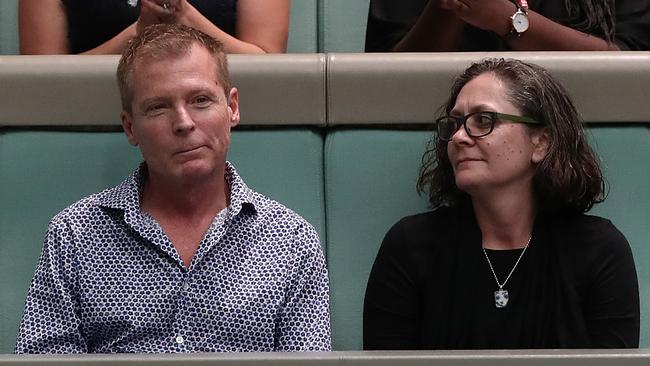 Tim Weeks in the gallery during Question Time. Picture: Kym Smith