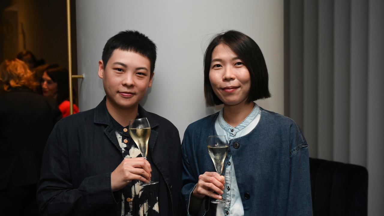 Mug Chen and Chia Wu at The Advertiser Sunday Mail, SkyCity 2023 Woman of the Year Awards. Picture: Naomi Jellicoe