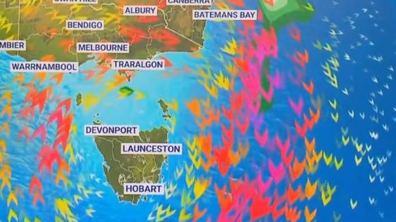 Tasmania could be soaked by a ‘months’ worth of rain’ over the weekend. Picture: Sky Weather