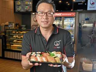 NOW OPEN: Sushi Party owner John Lee opened his new business on Thursday. Picture: Cordell Richardson