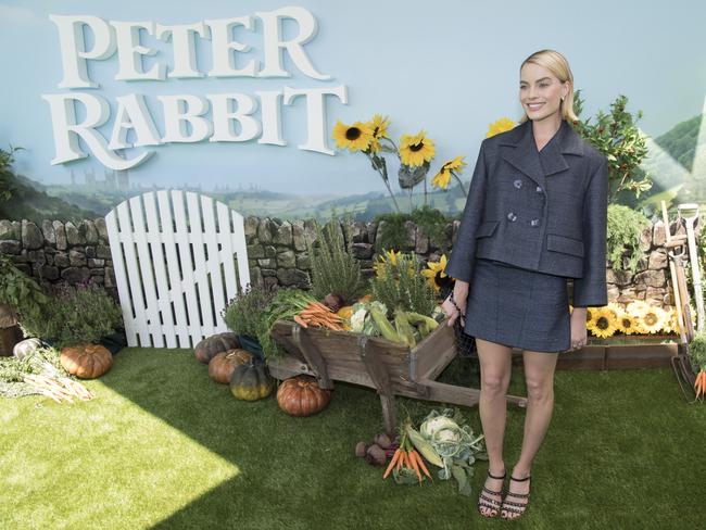 Margot Robbie is the voice of ‘Flopsie’ in Peter Rabbit. Picture: Getty