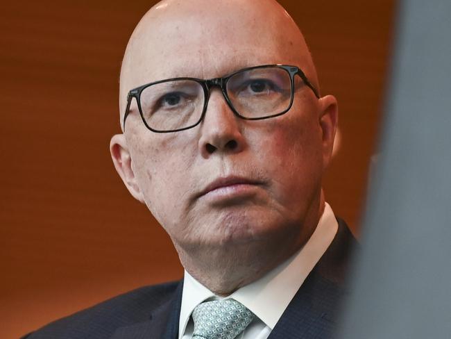 CANBERRA, Australia - NewsWire Photos - July 1, 2024: Leader of the Opposition Peter Dutton  during the Governor General Swearing In ceremony at Parliament House in Canberra. Picture: NewsWire / Martin Ollman