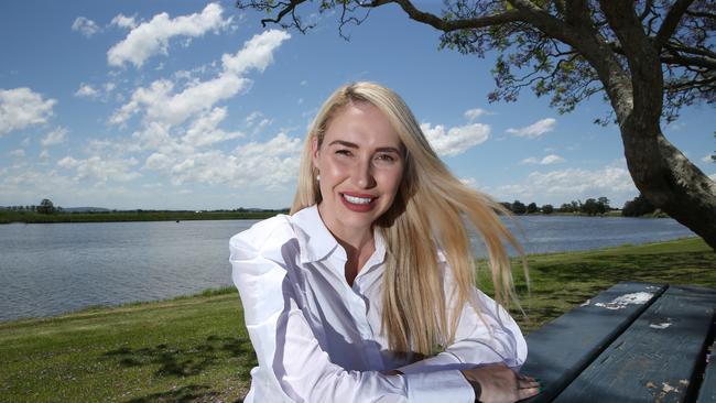 Liberal candidate for Paterson Brooke Vitnell at Raymond Terrace. Picture by Peter Lorimer.