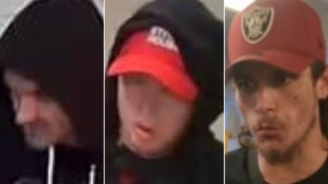 Three of the four men who police believe can assist with the investigation. Picture: NSW Police.