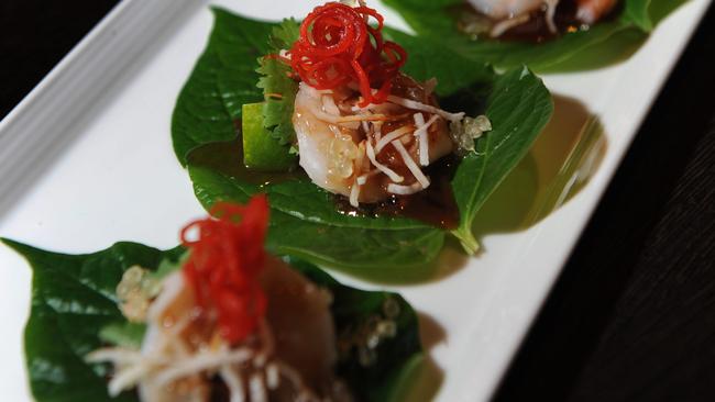 Betel leaves at Manly Thai Gourmet.