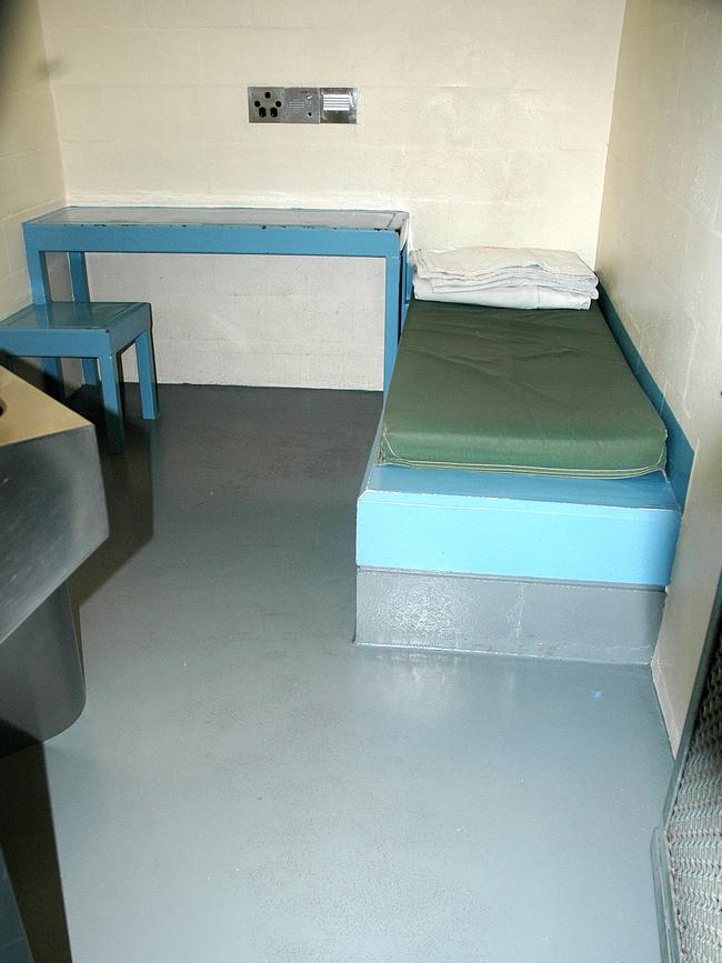 Inside one of the solitary jail cells in Yatala’s G division.