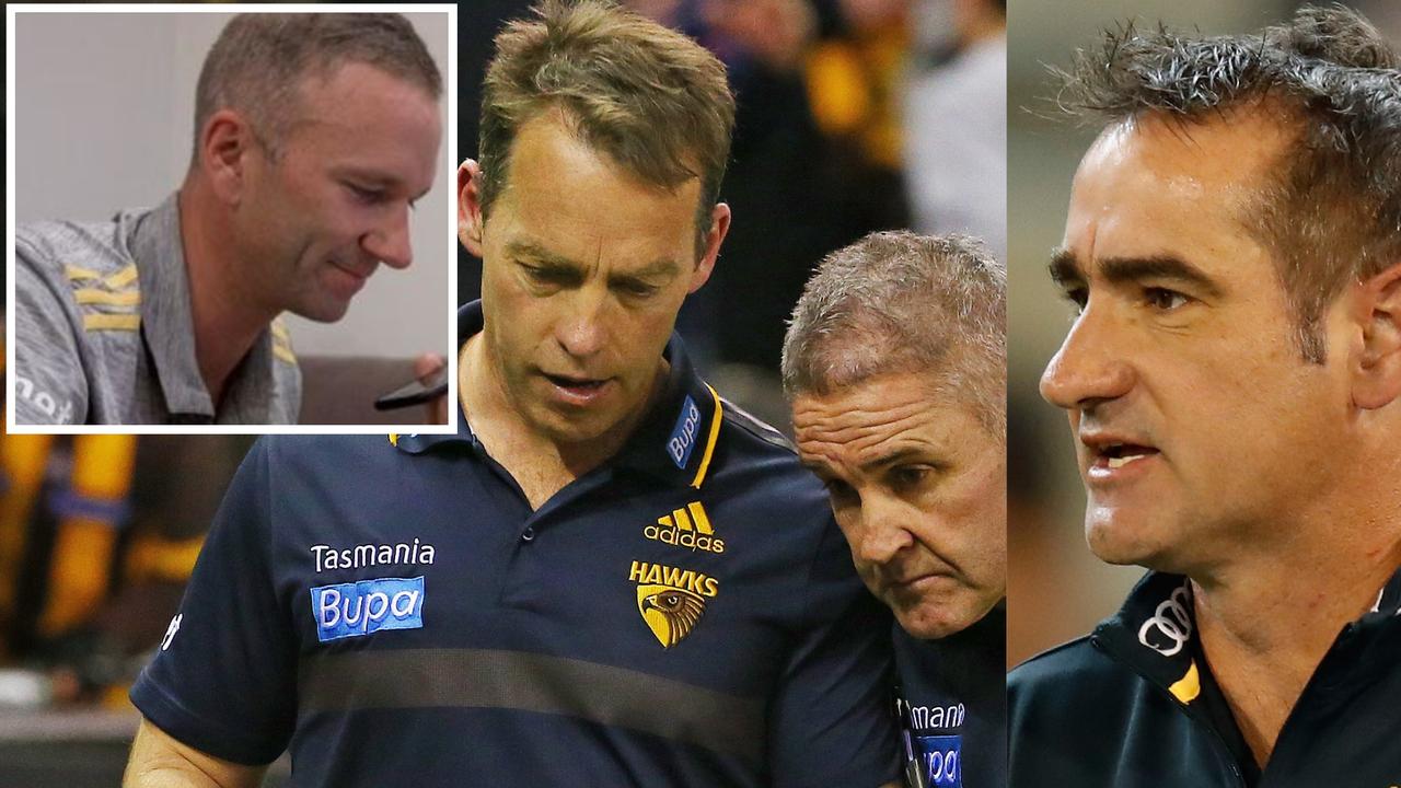 Cam Matthews was named in the Hawthorn investigation along with Chris Fagan, Alastair Clarkson and Jason Burt.