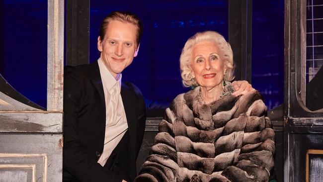 David Hallberg and Lady Primrose Potter at the 60th birthday. Picture: Casey Horsfield