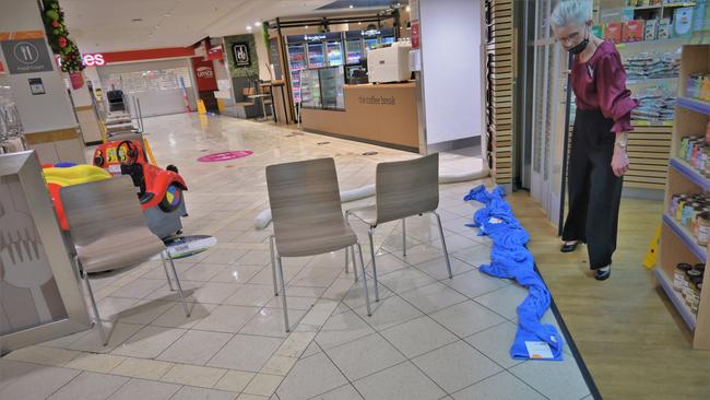 SOAKED: Eastlands Shopping Centre was flooded on Friday afternoon amid a torrential downpour. Picture: Kenji Sato