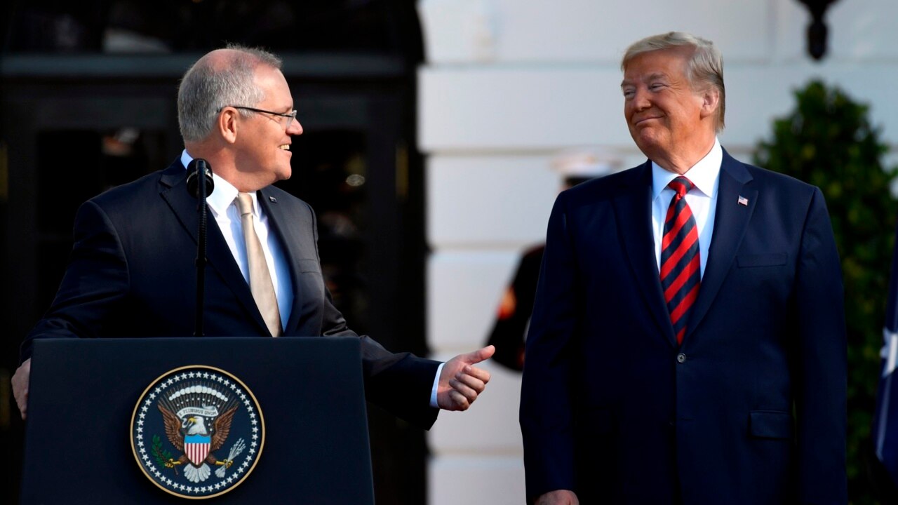 Washington is 'very pleased' with the Morrison govt 'taking on Beijing'