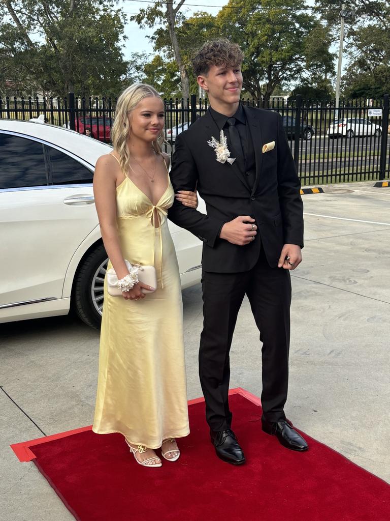 Students arrive at Maryborough State High School's formal.