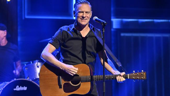 THE TONIGHT SHOW STARRING JIMMY FALLON -- Episode 1789 -- Pictured: Musical guest Bryan Adams performs on Tuesday, January 31, 2023 -- (Photo by: Todd Owyoung/NBC via Getty Images)