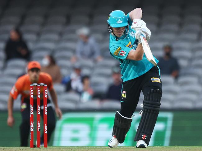 Bryant bats against the Perth Scorchers at Marvel Stadium in January, 2022. Picture: Mike Owen/Getty Images.