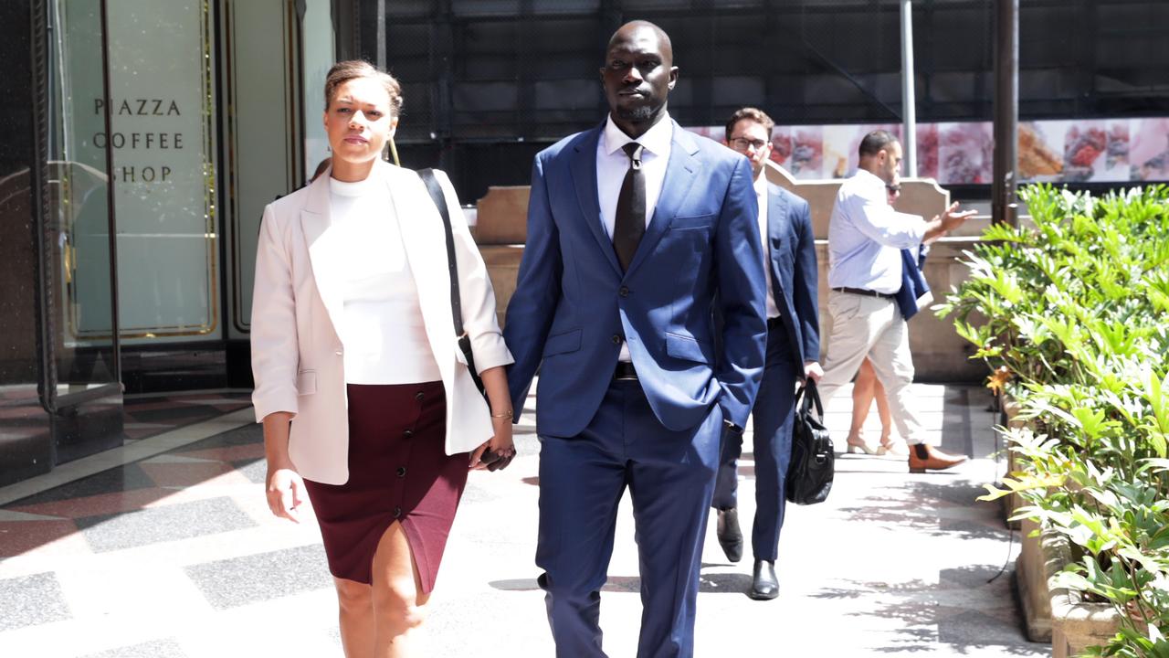 Brooke Luff told the court that she believed her boyfriend, former Socceroo Ruon Tongyik, was an ‘honest person’. Picture: Christian Gilles / NewsWire