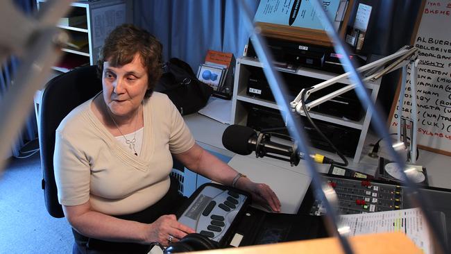 Linda's Day, Print Radio Tasmania (formerly Radio for the Print Handicapped), presenter Jan Miller, who is blind, at Print Radio Tasmania, played a key role in founding the station 30 years ago