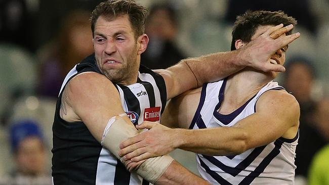 Will two goals against Fremantle be enough for Travis Cloke to hold his spot? Picture: Wayne Ludbey