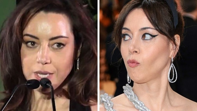 Aubrey Plaza has some thoughts about the Puerto Rico joke that's threatened to derail the Trump campaign.