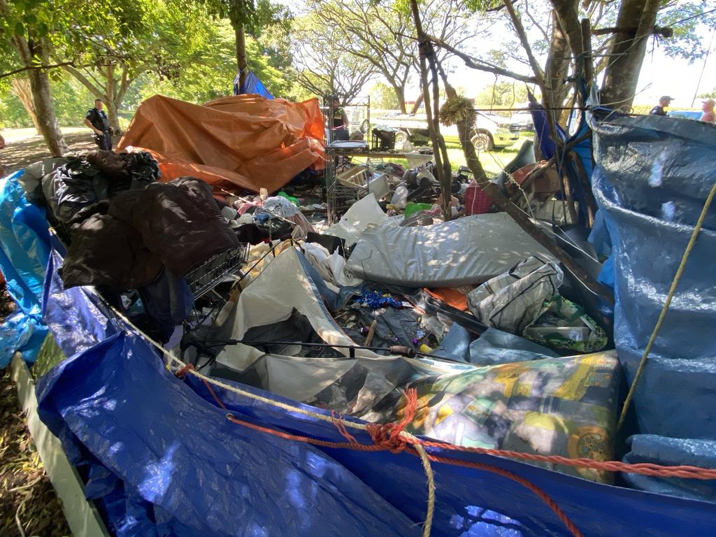 The council confirmed it had issued several compliance notices to unhoused people in the area. Picture: City of Moreton Bay