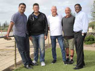 MAKING A STAND: Pastor Lawrence Seiuli  Ps Adrian Alzino, Ps Neil Miers  Ps Mark Green and Ps Patrick Chandran. 