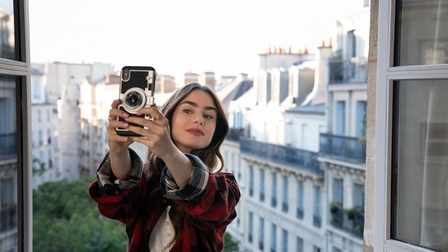 Lily Collins in Emily In Paris. Picture: Netflix